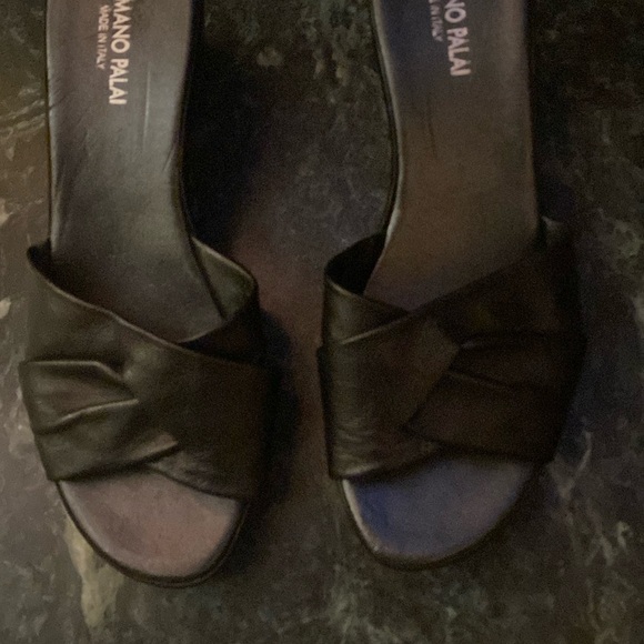 Romano Palai wedge Sandals. Leather. - Picture 4 of 8